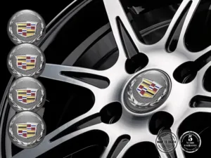 Cadillac Decalcomanie su Ruote Etichette Resina Qualità Max